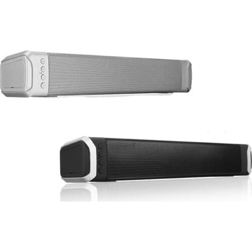 Marsea 10W TV Sound Bar Wired and Wireless TV Speaker with FM-Radio Bluetooth-compatible Home Surround SoundBar for Theater