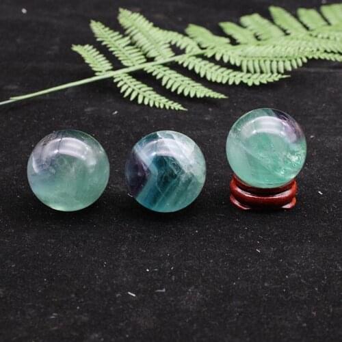 Rainbow fluorite crystal ball natural stones and minerals quartz healing gemstones feng shui home decoracion