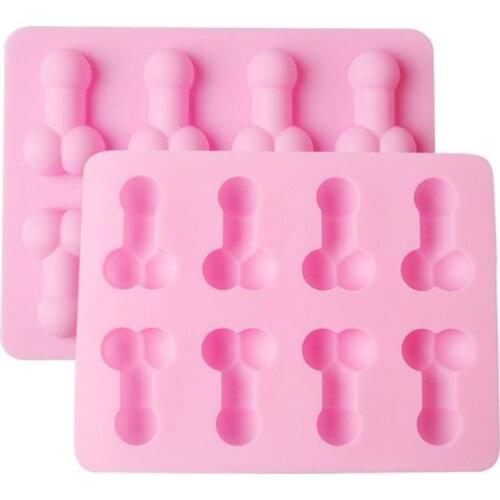 Sexy Penis Cake Mold Dick Ice Tray Silicone Mold Soap Candle Moulds Sugar Craft Tools Chocolate Mould Mini Ice Cream Forms