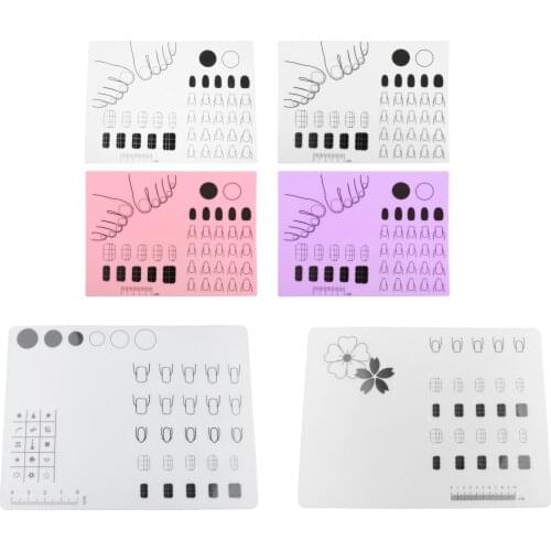Silicone Nail Art Stamping Mat Plate Manicure Mat Pad Printing Transfer Tool