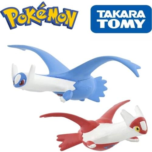 TOMY MS-47 48 Legendary Pokemon Figures Latios Naughty Latias Toys High-Quality Exquisite Appearance Perfectly Reproduce Anime