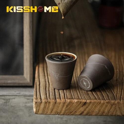 MHW-3BOMBER Winter Coffee Cups 120ml Ceramic Mugs Porcelain Barista Accessories Tools Reusable Espresso Lungo Flat White Latte