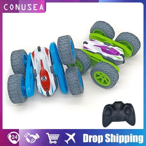 1/24 Rc Car 2.4G Radio Controlled Car 4Wd Electric Stunt Car Double-Sided Driving Rolling Rc Drift Toys for Children Boys Kids