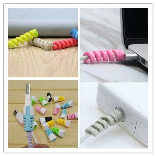 1/ 6/ 10pcs Charging Cable Protector Saver Cover Connectors For Phone USB Charger Cable Cord USB Earphone Cover Wholesale