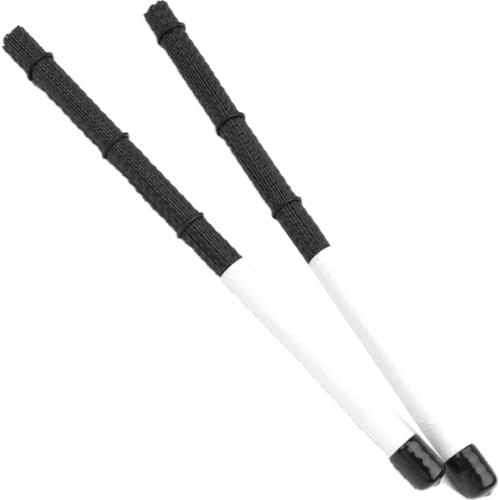 2 Pcs Nylon Drumstick Sticks Nylon Drum Brushes For Jazz Stick Drumm