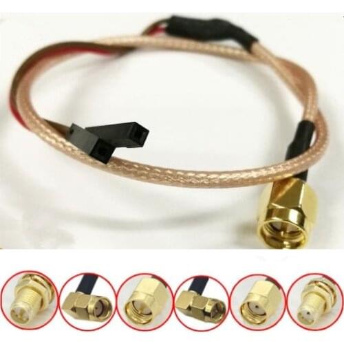 30cm RF SMA cable SMA pin / hole to female DuPont line head RG316 6 inner / outside screw SMA 90 degree elbow SMA