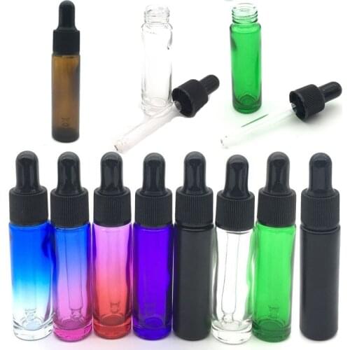 50pcs Glass Dropper Bottle 10ml Pipette Bottle with Pure Glass Pipette Tubes Mini Essential Oil Vial