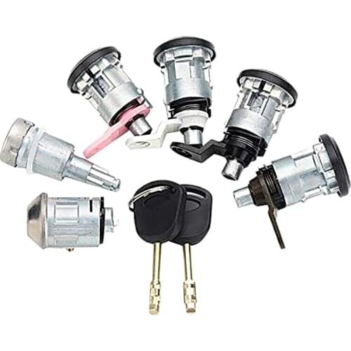 6PCS Car Ignition Switch Left Right Lock Set with 2 Keys for Ford Transit Mk5 1994-1997 1998 1999 2000 95VB-B22050-FG