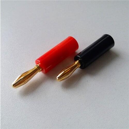 8pcs Copper terminal Banana terminal high quality gold for amplifier audio cable Hi-fi speaker wire speaker wire