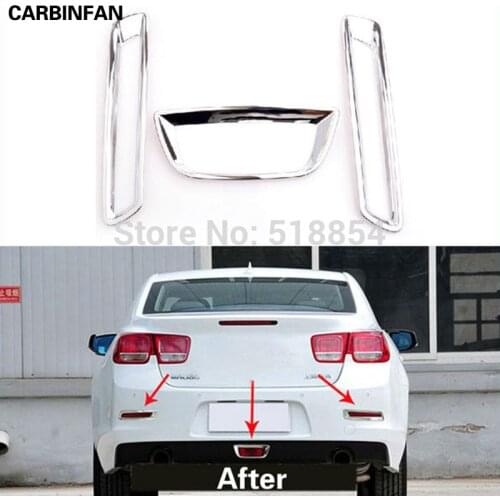 ABS Chrome Rear Fog light Lamp Cover Trim for 2012 2013 Chevy MALIBU
