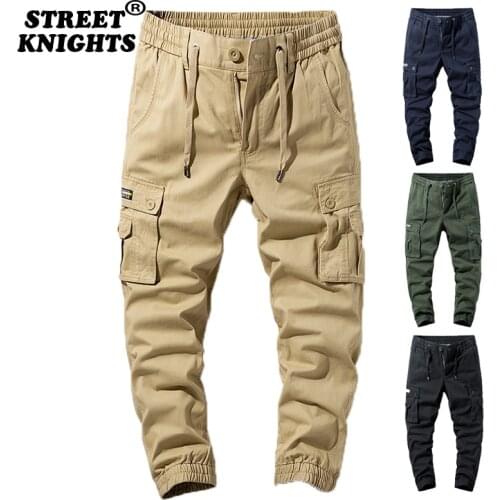 2021 Spring Summer Cargo Pants Men outdoor Jogger Overalls Autumn Tactical Military Pants Casual Sweatpant Men Cotton Trousers