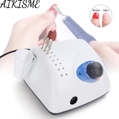 Strong 204/210 65W35000RPM Electric Manicure Drill Nail Polisher Machine Nail File for Manicure Pedicure Machine Nail Sander