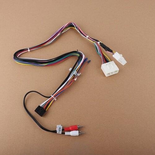 Car Navigator Multimedia Player Cable For Subaru Legacy Outback Refit Car Android Radio RCA Output Wire Aux-in Adapter Cable