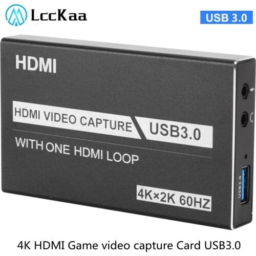 4K HDMI Game video capture Card USB3.0 1080P Grabber Dongle hdmi capture card for OBS Capturing Game Game Capture Card Live