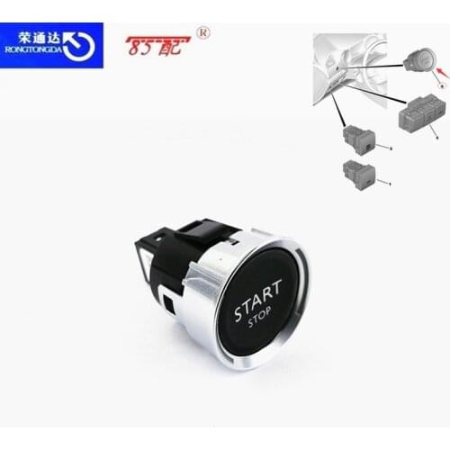 Start button ignition 98021996ZD For Peugeot 408 2008 3008 308 508 For Citroen C4L C5 One button start Switch Button