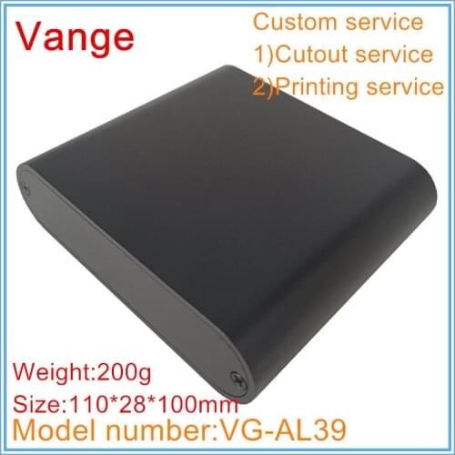 1pcs/lot extruded mould shell boxes 110*28*100mm 6063-T5 aluminum cases instrument housing for amplifier chassis