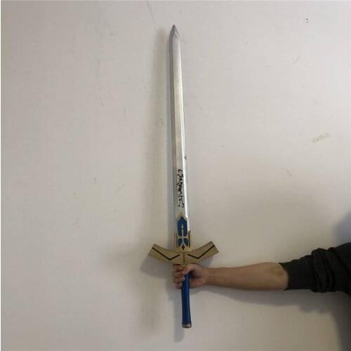 80cm sword Fate Stay Night Saber Arthur Pen Black White Excalibur Sword PU Cosplay Prop Weapon