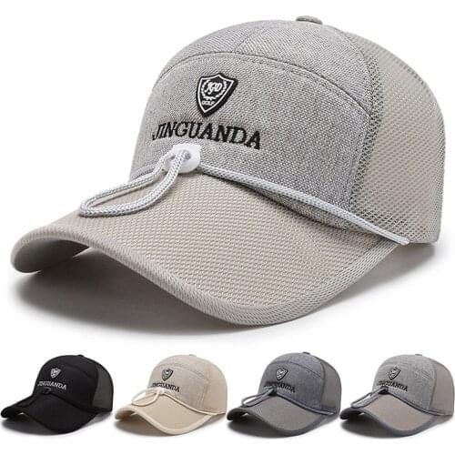 Fashion Breathable Letter Mesh Baseball Cap Summer Fishing Visors Tennis Golf Caps Women Men UV Protection Panama Sport Hat