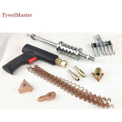 Dent Puller Kit 36pcs Spot Welding Electrode Holder Washer Hammer Spotter Gun Car Body Repair Tools