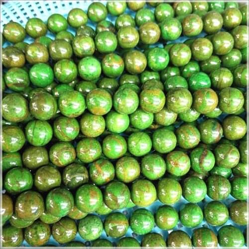 Nature green malachite stone round ball shape 4mm 6mm 8mm 10mm 12mm natural semi precious stone beads accessories