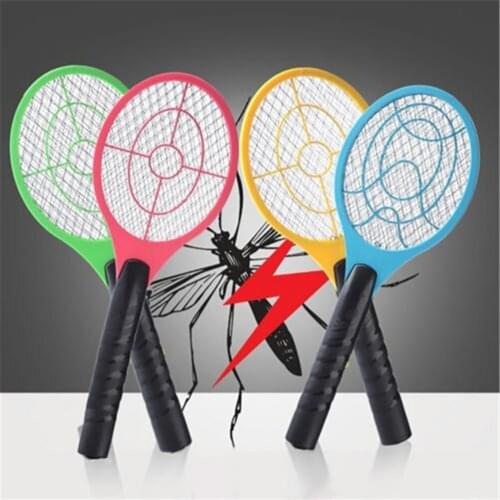 New Electric Tennis Bat Handheld Racket Insect Fly Bug Wasp Mosquito Swatter Killer