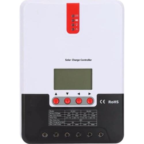 NEW! 20A 12V 24V MPPT Solar Charge Controller with LCD Display ML2420