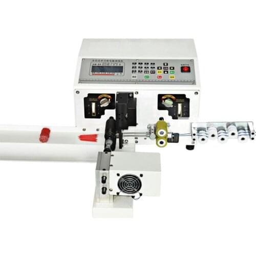 220V Fully Automatic Stripping Machine Computer High Efficiency Peeling Twisted Wire Double Line Type Electronic Wire Universal