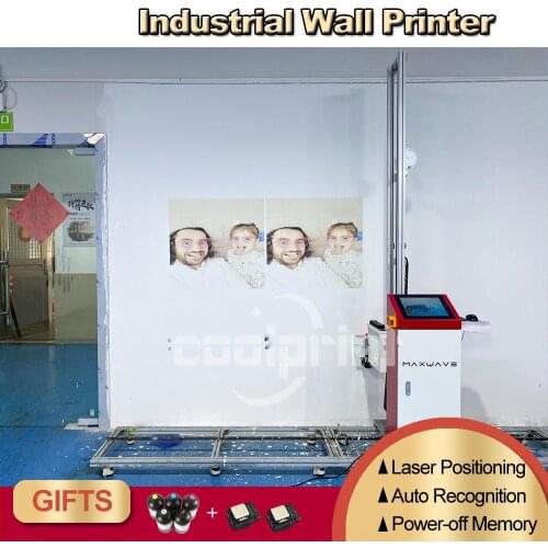 Portable High Resolution Direct To Inkjet Wall Printer Price Maxwave Laser MW-UP200 Wall Printing Machine