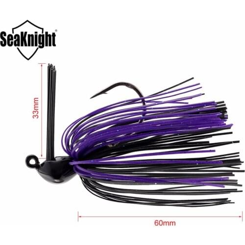 SeaKnight SK105 Spinner Bait 10g 14g Sinking Rubber Jig 1PC Fishing Lure Spinnerbait Jiging Bass Fishing Saltwater Freshwater