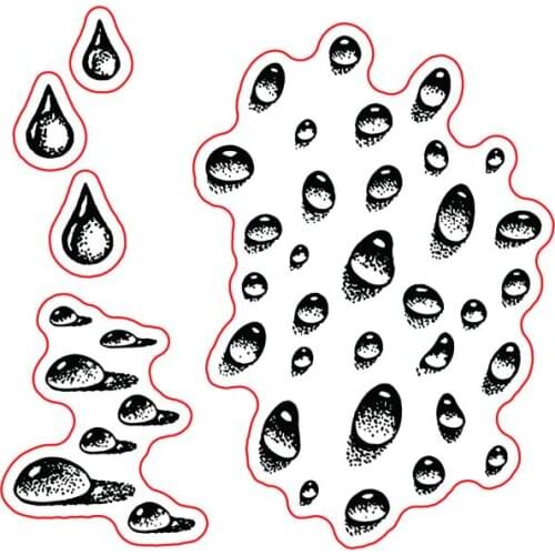 Water drop Transparent Clear Silicone Stamp/Seal for DIY scrapbooking/photo album Decorative clear stamp sheets A1855
