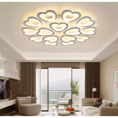 Factory direct Nordic modern minimalist living room bedroom LED ceiling lamp heart-shaped bedroom hotel lamp corridor light