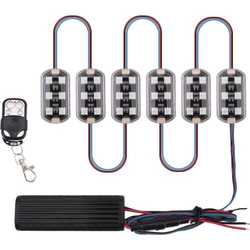 RGB One For Six Motorcycle Car LED Chassis Light Atmosphere Light Atmosphere Light