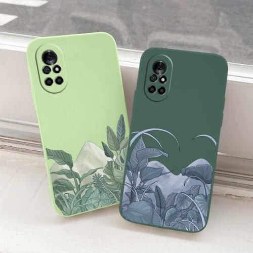 Night Liquid Silicone Case For Huawei Nova 8 7 Pro SE 6 SE 5 Pro 5Z 5I 5Ipro 5T 4 4E Shockproof Soft Phone Cover