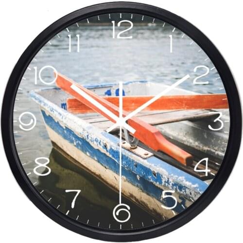 Modern beautiful scenery according to desert lighting creative decorative wall clock