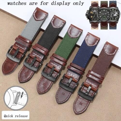 Waterproof Nylon Watchband Replace For Citizen Seiko Men And Women General Canvas Wristband 20mm 22mm Black Blue Gray