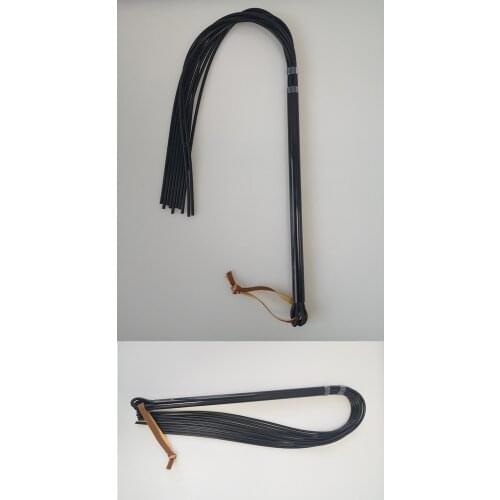 High Quality EDC Handmade Self Defense Rubber Whip Elastic Whip Riding Training Whip Outdoor Anti-wolf Personal Safety Tool