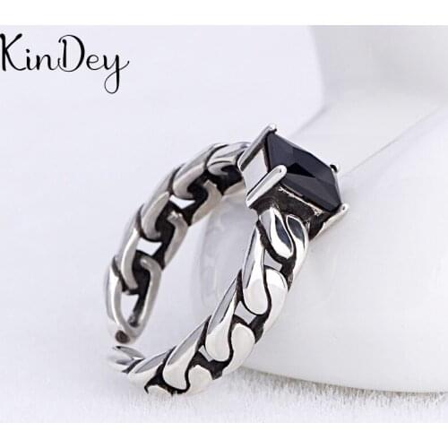 Kindey Boho Style Silver Color Crystal Rings For Women Lady Girls Opening Rings Party Gifts Anillos 2020