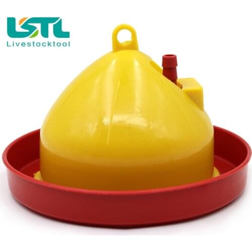 1Pcs Poultry Floor Automatic Chicken Drinker Trough Food Chicken Breeding Tools Breeding Feeding Watering Supply