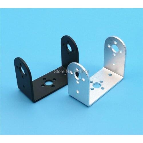 10pcs/lot Aluminum Short U Steering Gear Mount Pan And Tilt Mount Mechanical Robot Arm Mechanical Robot Mount Wholesale Retail