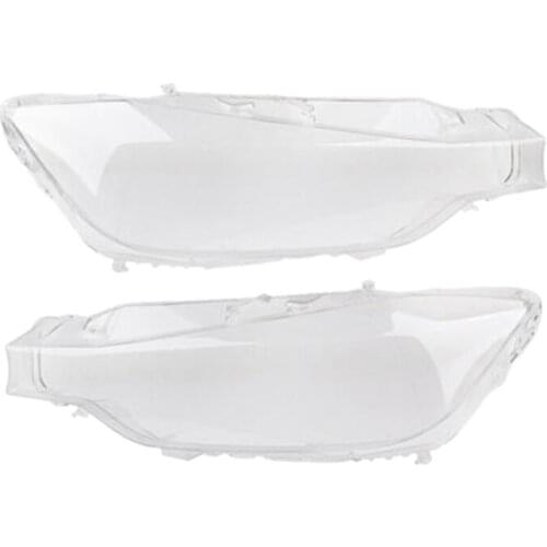 2x Car Headlight Glass Headlight Lens Shell Cover for BMW F30 F31 3 Series 2013 2014 2015 2016 Left & Right