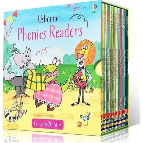 20 books Usborne phonics readers gift box set Famous English Book Children Educational bedtime story picture book 4-8 years