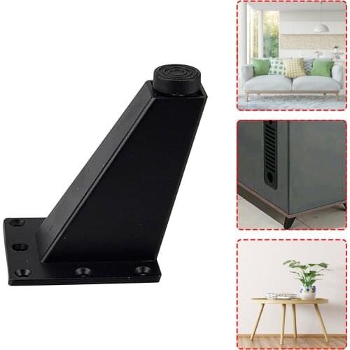 4pcs Black Coffee Table Legs For Metal Furniture Sofa Bed Chair Leg Iron Desk Cabinet To The Dresser Foot Bathroom #T2P