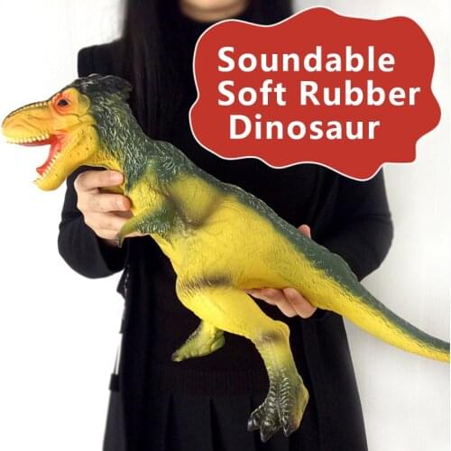 Large Dinosaur Model Toys Jurassic Dinosaur Enamel Filling Cotton Tyrannosaurus Will Produce Voice Simulation for Children