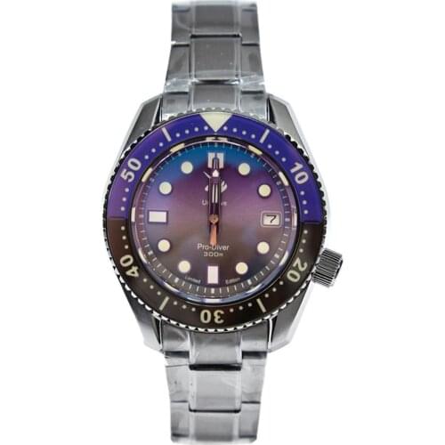 PROXIMA 62mas mens diving watches,men automatic watch 300m waterproof self wind mechanical wristwatches NH35 sapphire mirror