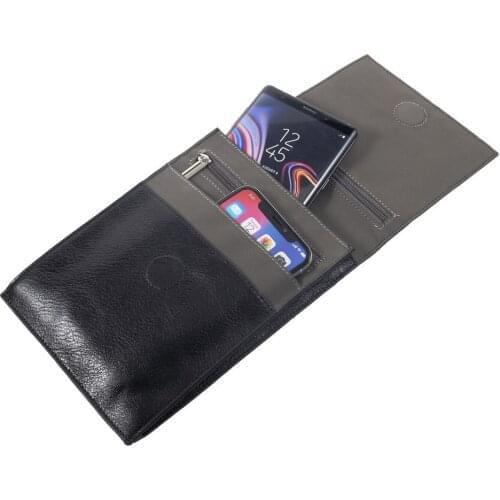 Case Tablet and Smartphone Shoulder Bag with Magnetic Closure and Zippers for iLA R17 (2019)