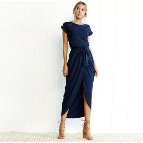 Летние платья с разрезом DANJEANER China At AliExpress