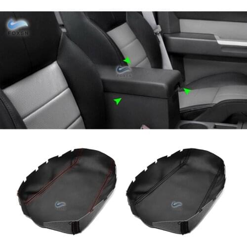 For Dodge Nitro 2007 2008 2009 2010 2011 Car Microfiber Leather Center Control Lid Armrest Box Cover Sticker Trim