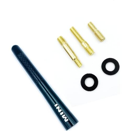 For Mini Cooper Car Roof Antenna Universal Decoration Carbon Fiber Aerial R55 R56 R60 R50 R53 F55 F56 F60 Styling Accessories