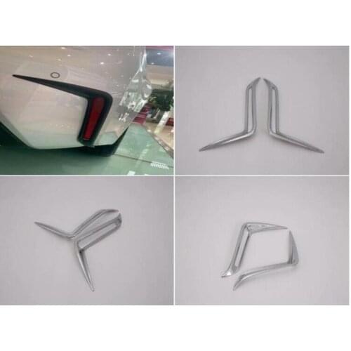 For TOYOTA Levin 2019 ABS Chrome Car Rear Taillights Fog Lamp Light Decoration Cover Trim 2PCS Car Styling