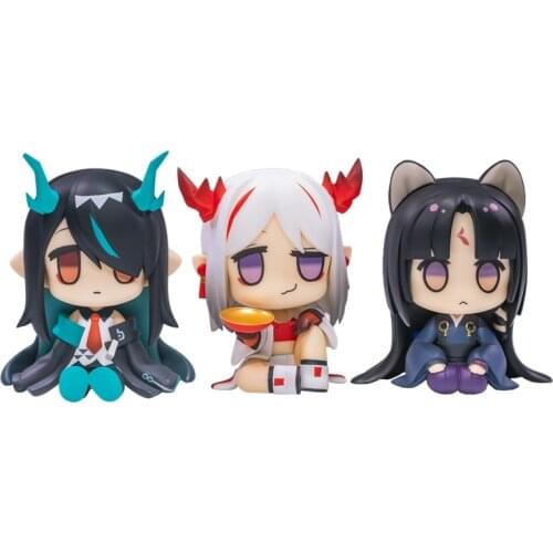 Pre-Sale 7.5Cm Arknights Nian&dusk&saga Anime Action Figure Peripherals Q Version Pvc Hand-Made Collection Model Toys Gift
